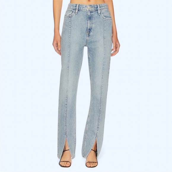 Hudson Jeans Harlow Split Hem Ultra High Rise Cigarette Jeans - Picture 1 of 8